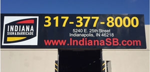 Indiana Sign & Barricade new aluminum panel sign