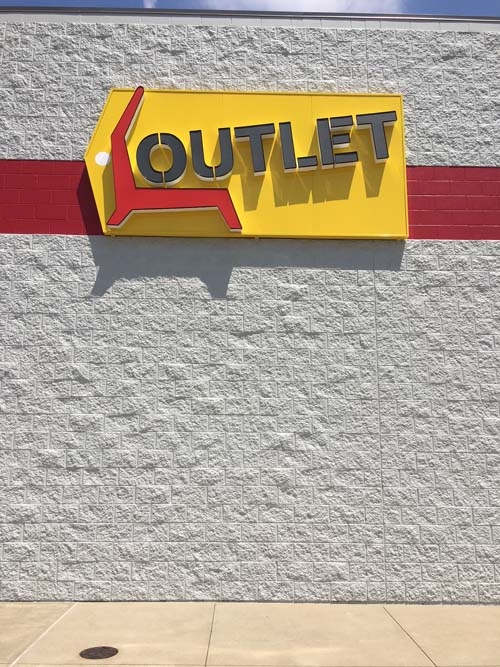 Art Van Outlet channel letter sign