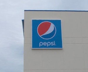 Pepsi Distribution Center single sign face
