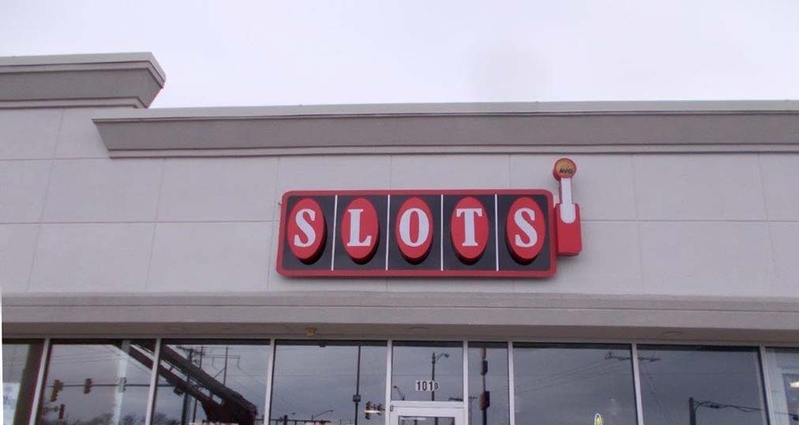 Slots Channel Letter LED Business Sign Slots Channel Letter LED Business Sign