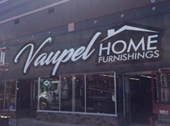 Vaupel Home Furnishings Metal Letter Sign Vaupel Home Furnishings Metal Letter Sign