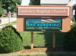 Calvery Baptist Church LED Sign