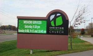 Christian Fellowship Church LED Sign Christian Fellowship Church LED Sign