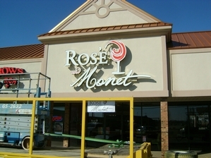 Rose Monet Channel Letter Sign