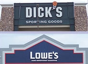 Dicks' Sporting Goods & Lowes