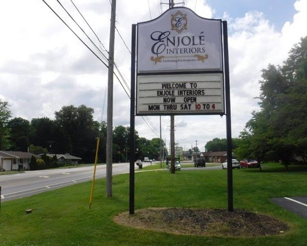 Monument Sign in Evansville, Indiana