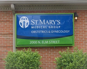 St. Mary's Medical Group Pan Face Sign